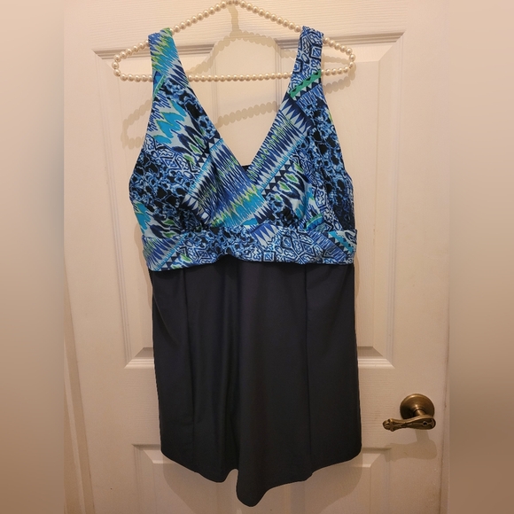 Malibu Other - Malibu vintage style one piece plus size women's swimsuit